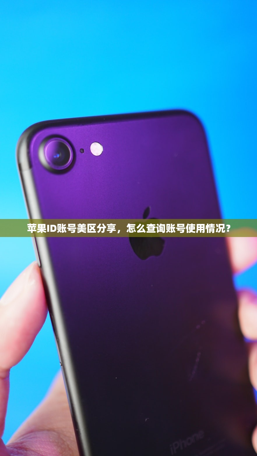 苹果ID账号美区分享,怎么查询账号使用情况?