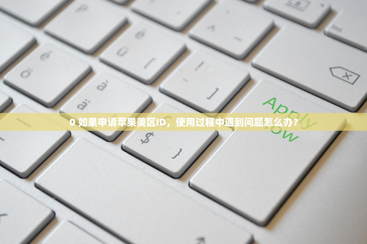 0 如果申请苹果美区ID,使用过程中遇到问题怎么办?