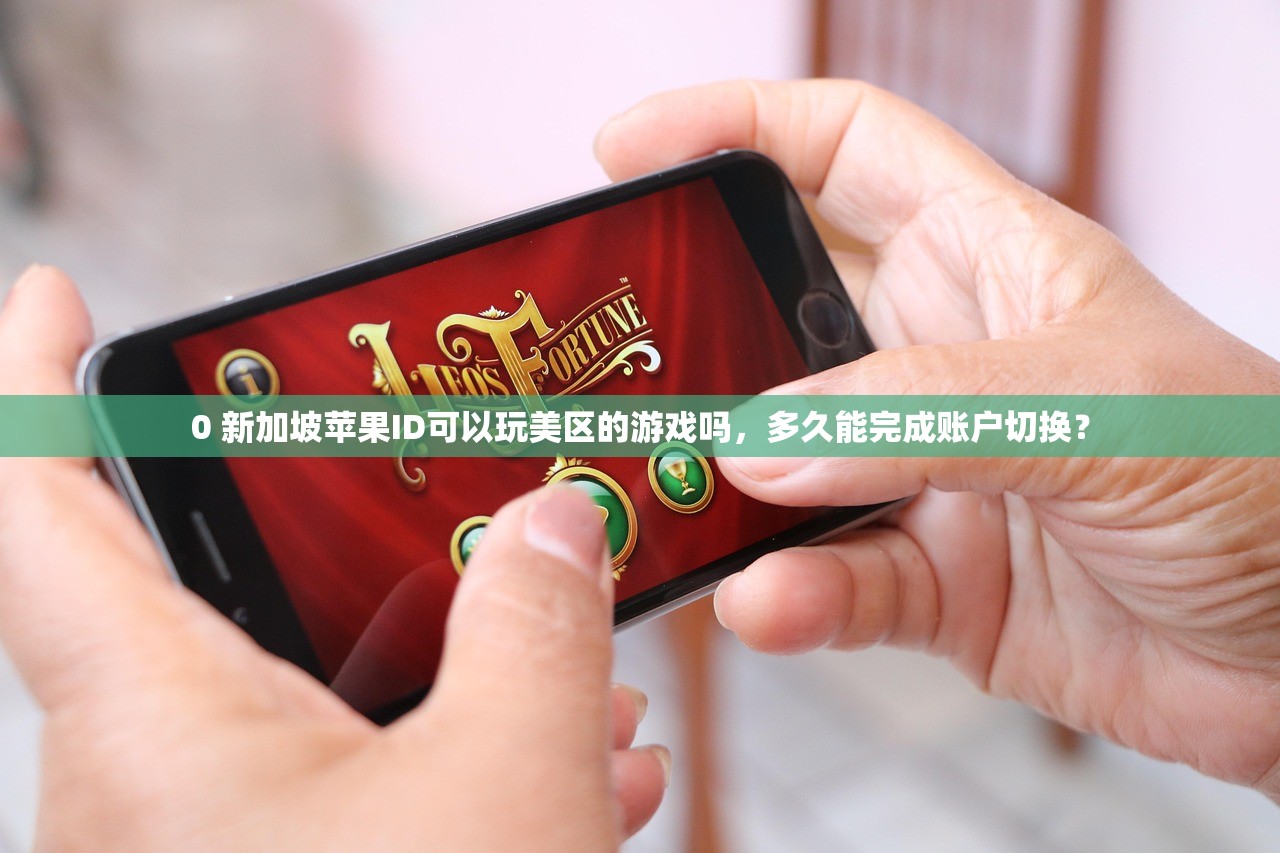 0 新加坡苹果ID可以玩美区的游戏吗，多久能完成账户切换？