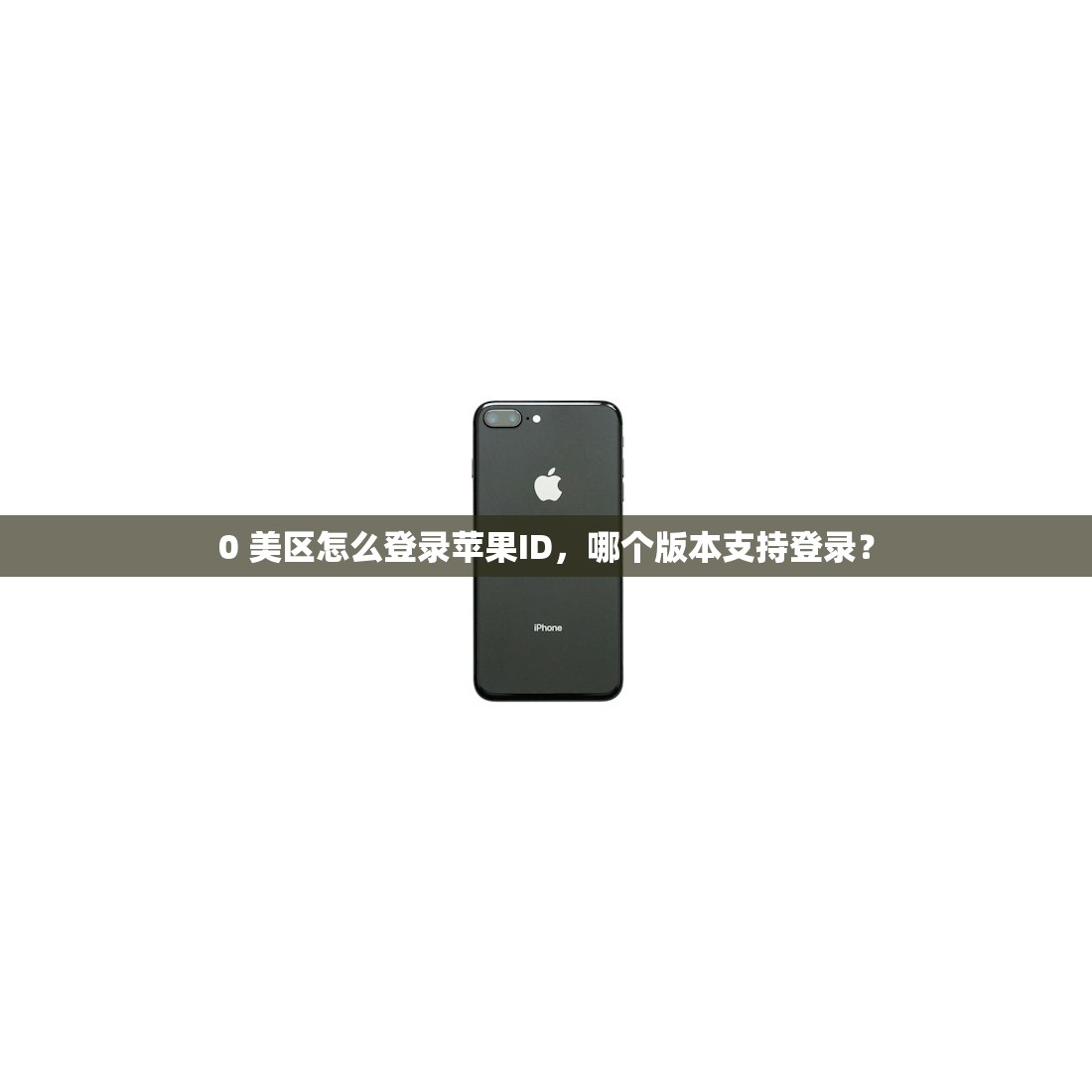 0 美区怎么登录苹果ID，哪个版本支持登录？