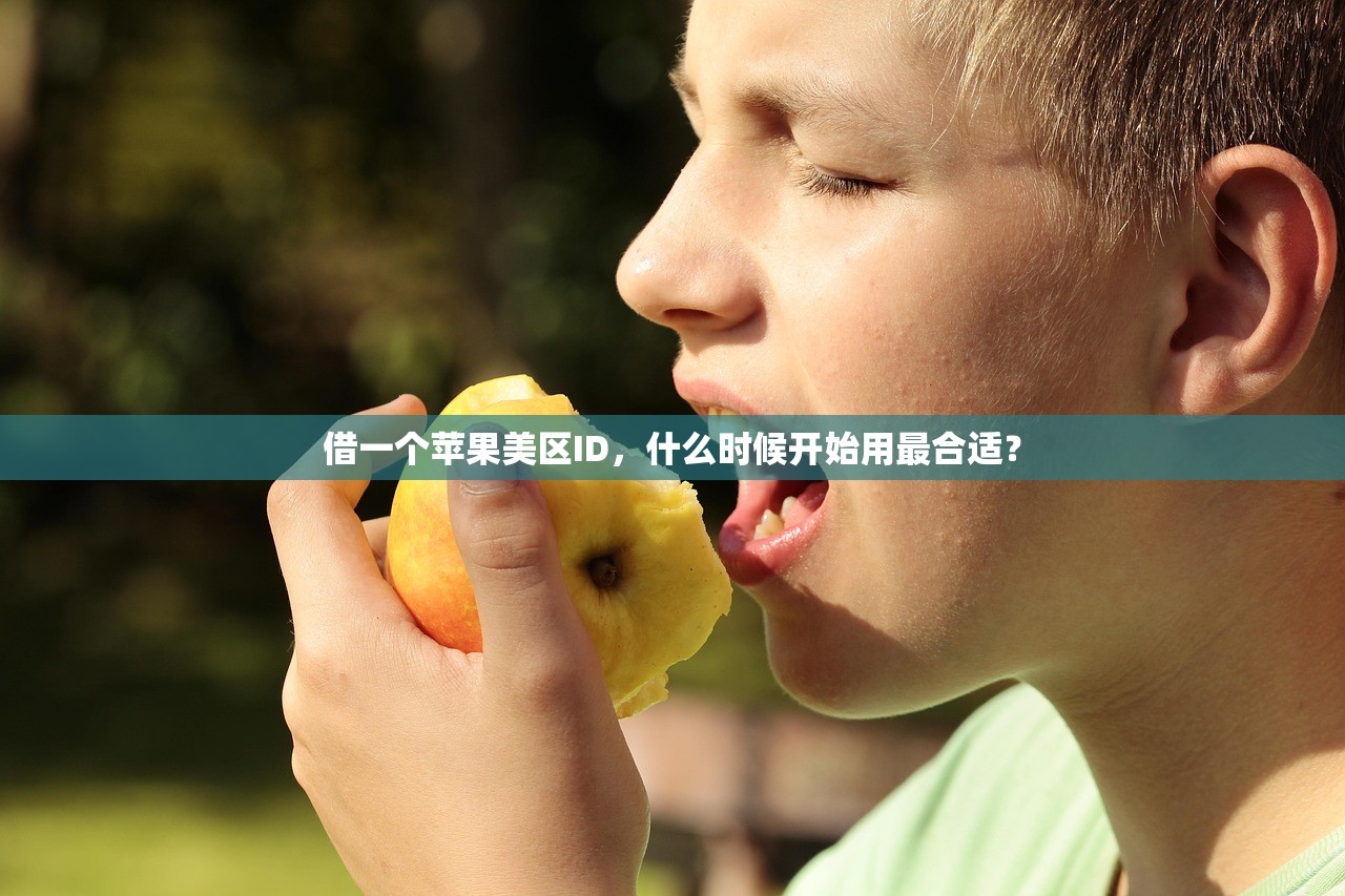 借一个苹果美区ID，什么时候开始用最合适？