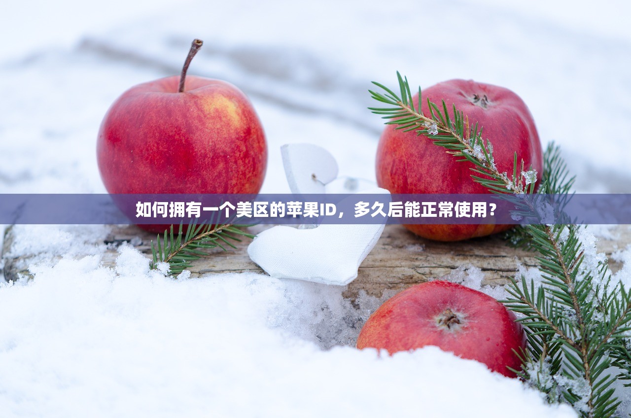 如何拥有一个美区的苹果ID，多久后能正常使用？