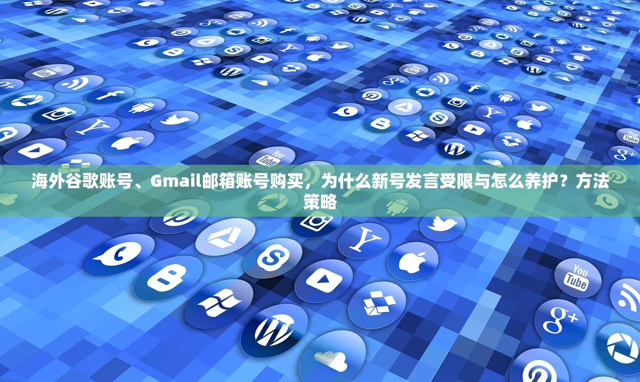 海外谷歌账号、Gmail邮箱账号购买，为什么新号发言受限与怎么养护？方法策略