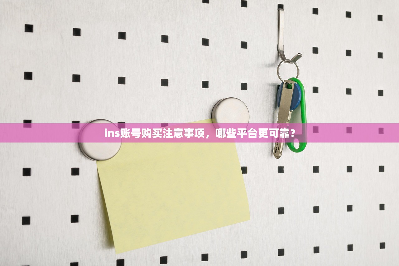 ins账号购买注意事项,哪些平台更可靠?