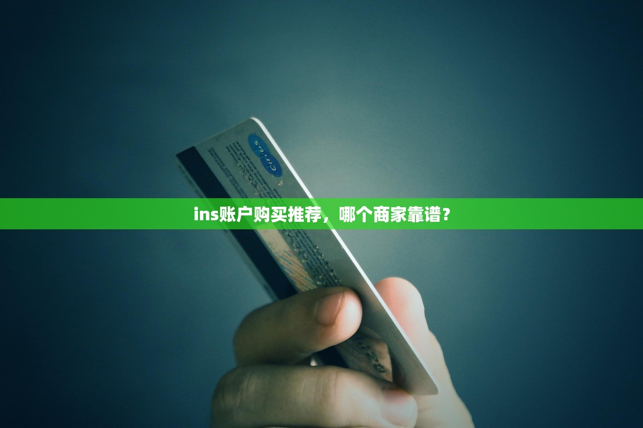 ins账户购买推荐,哪个商家靠谱?