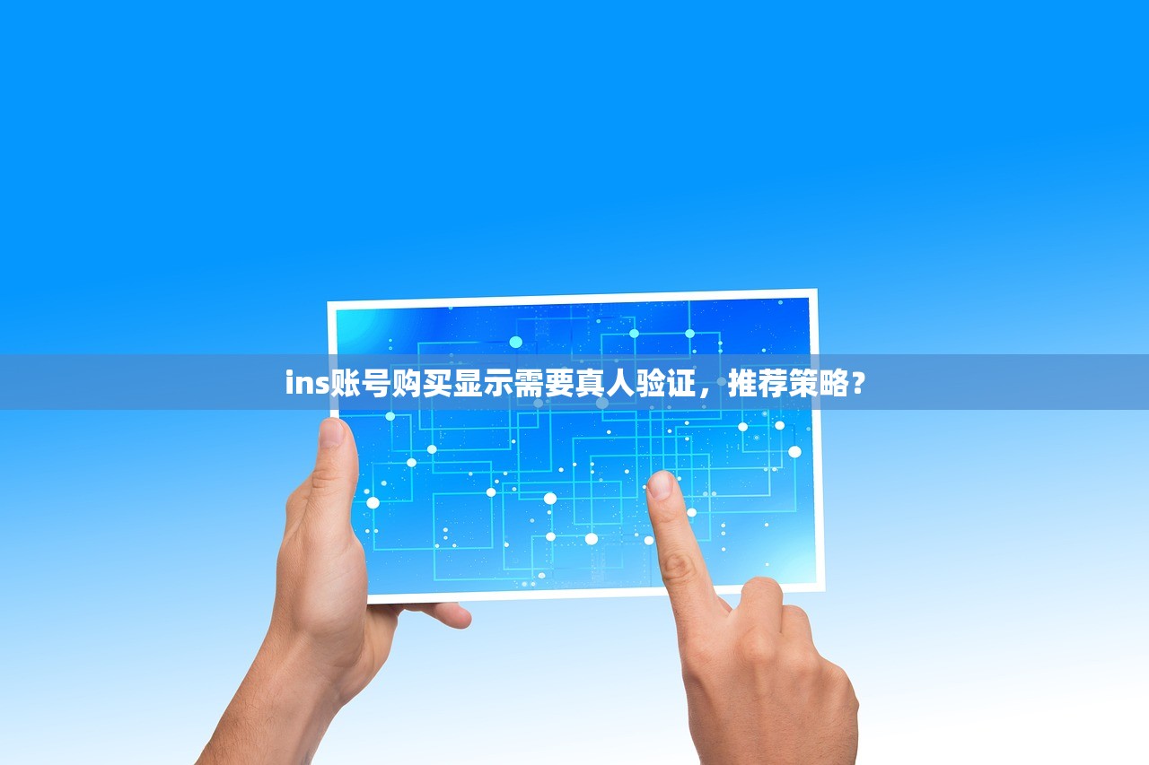 ins账号购买显示需要真人验证,推荐策略?