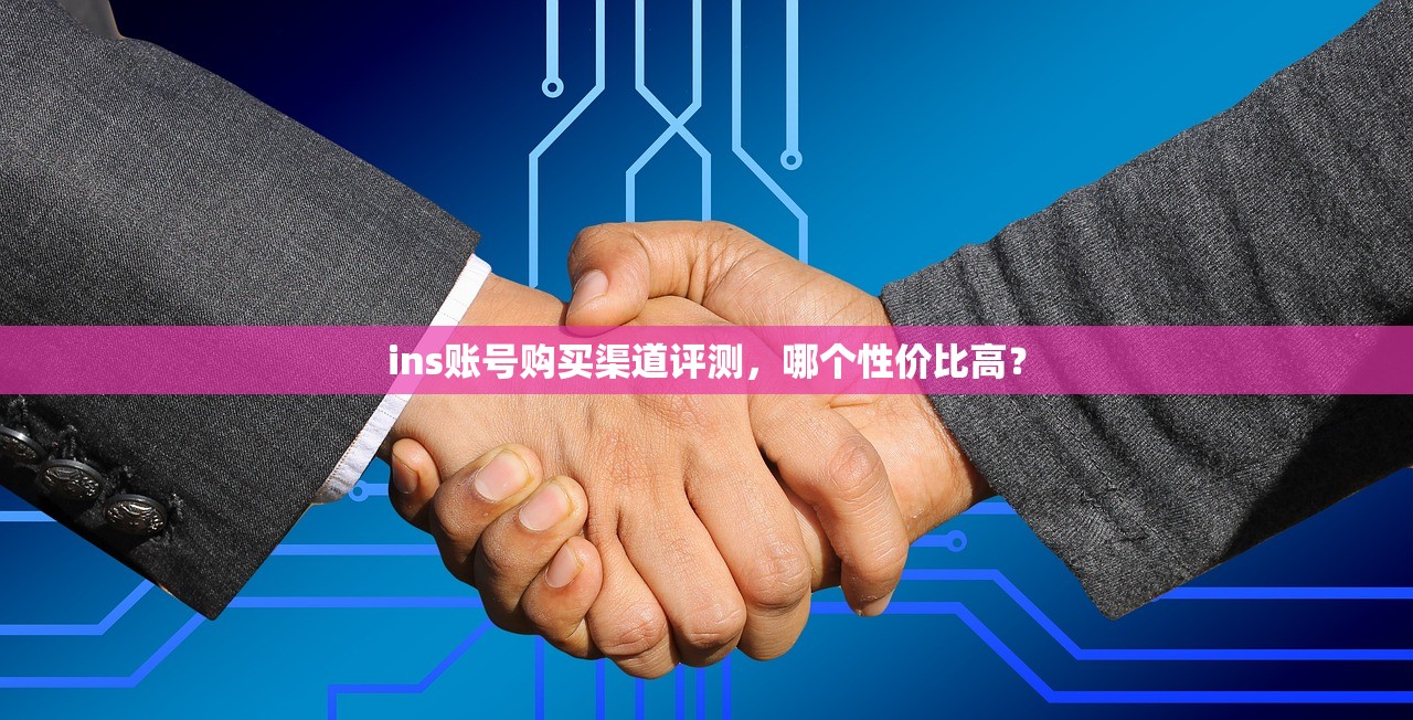 ins账号购买渠道评测,哪个性价比高?