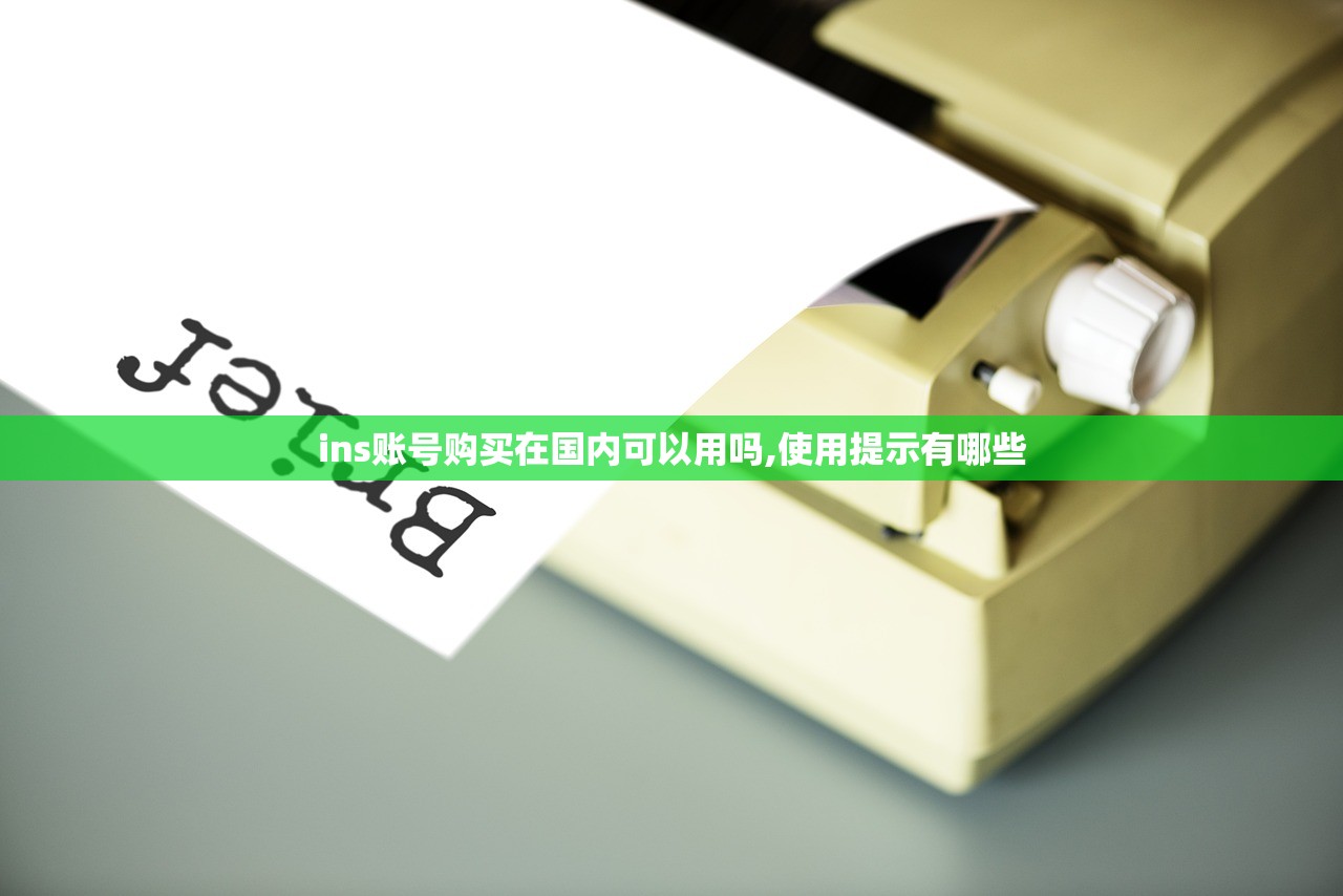 ins账号购买在国内可以用吗,使用提示有哪些