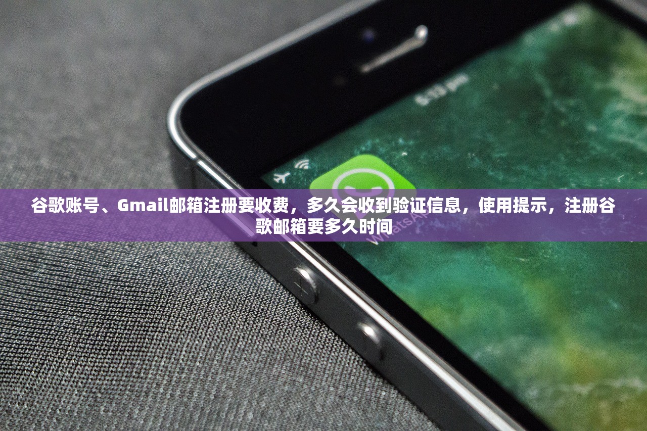 谷歌账号、Gmail邮箱注册要收费，多久会收到验证信息，使用提示，注册谷歌邮箱要多久时间