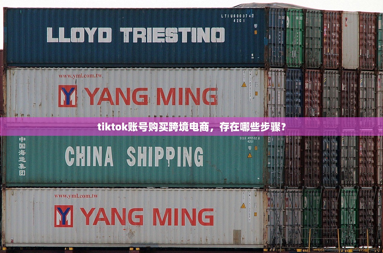 tiktok账号购买跨境电商,存在哪些步骤?