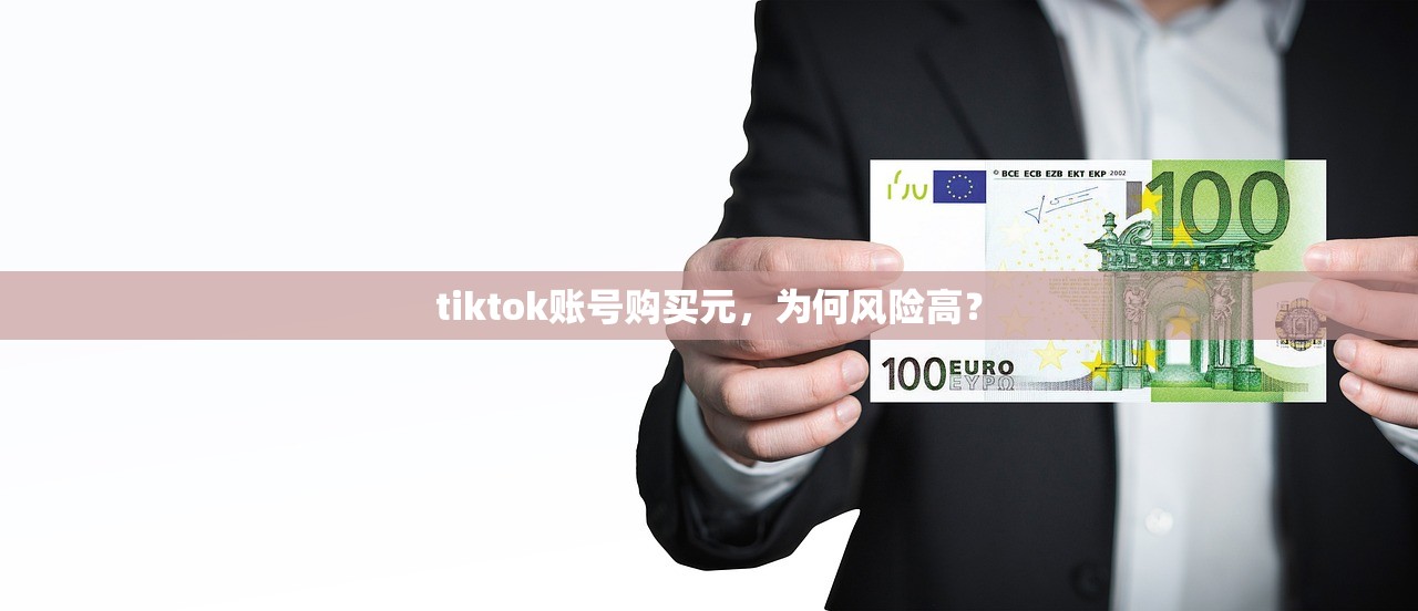 tiktok账号购买元,为何风险高?