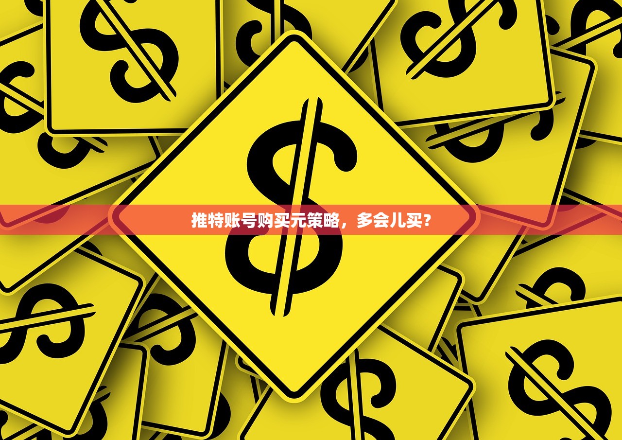 推特账号购买元策略，多会儿买？