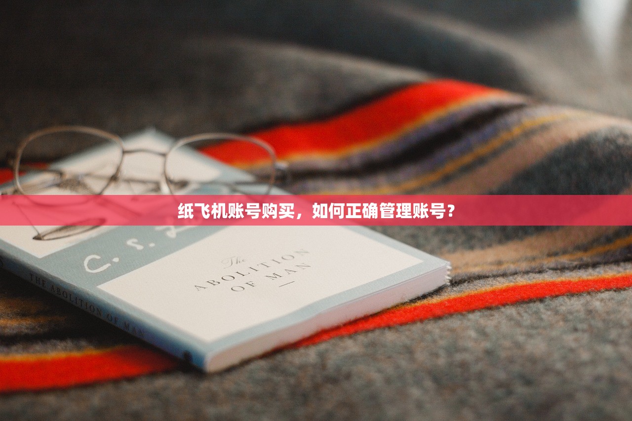 纸飞机账号购买,如何正确管理账号?