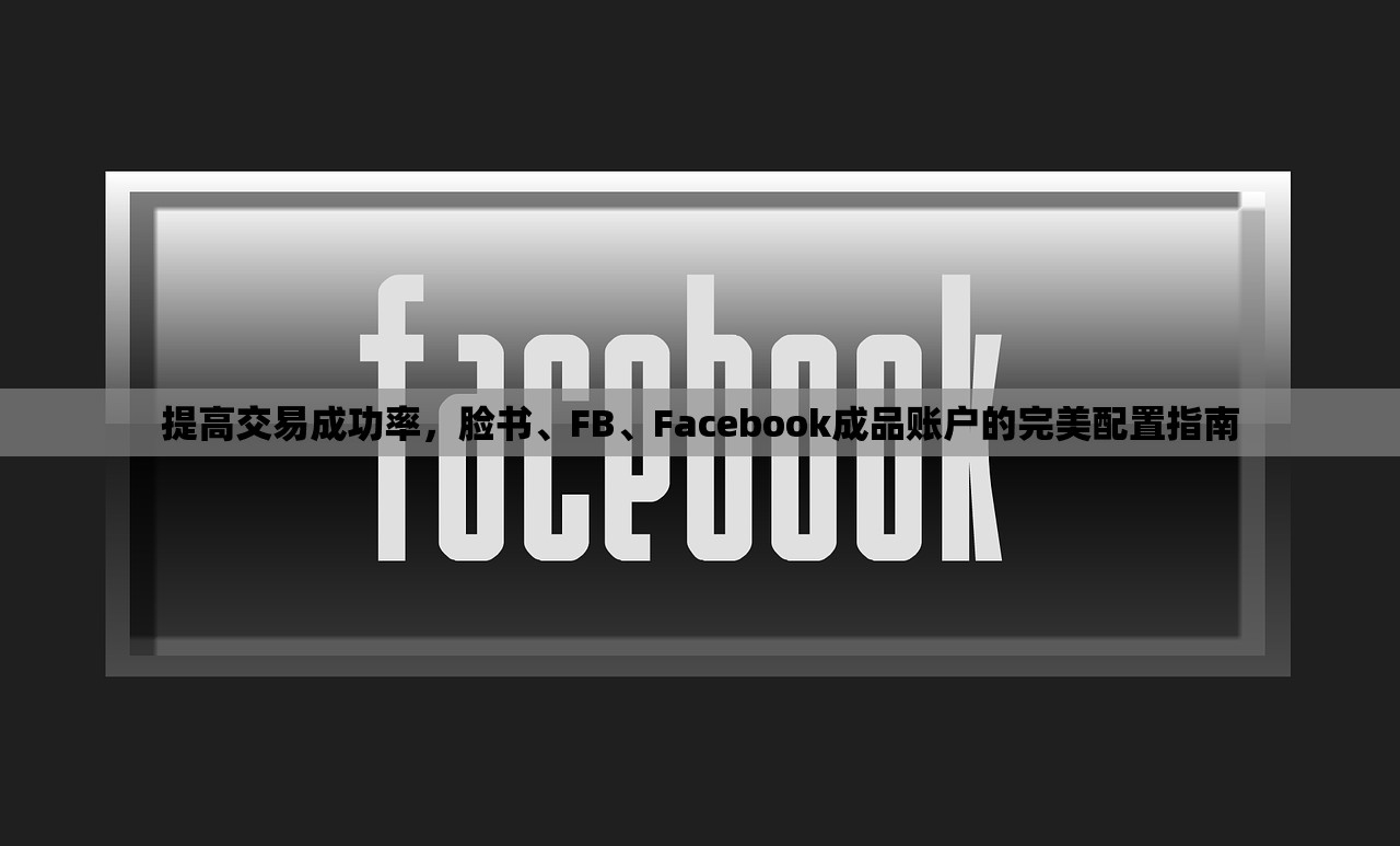 提高交易成功率,脸书、FB、Facebook成品账户的完美配置指南